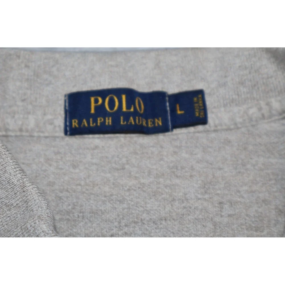 Polo Ralph Lauren Polo Shirt Mens Large Tan Golf Pique Cotton Pony Logo